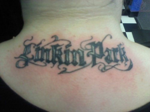 Linkin Park Upperback Tattoo